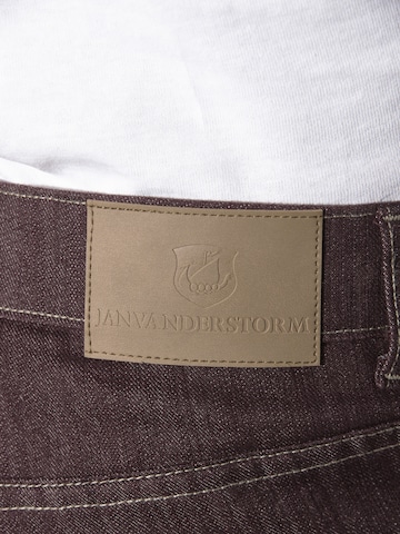 Jan Vanderstorm Loose fit Jeans 'Halgaard' in Brown