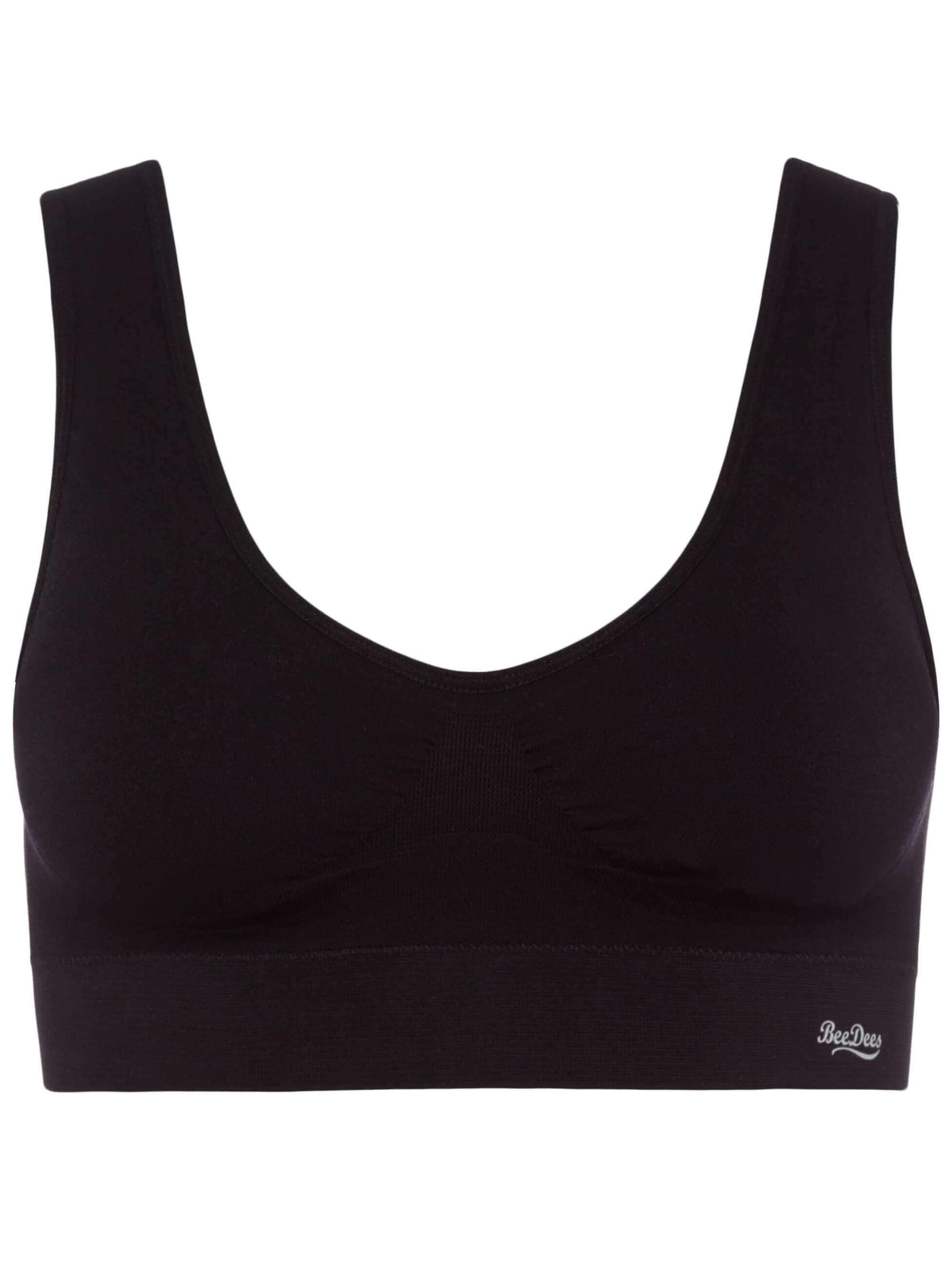 BeeDees Top 'Bustier Comfee Crop Top'‌‌‌‌‌‌‌‌‌‌ in Schwarz: Vorderseite