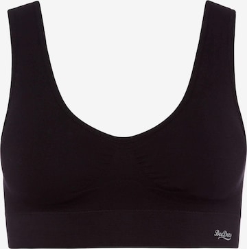 BeeDees Top in Schwarz: Vorderseite
