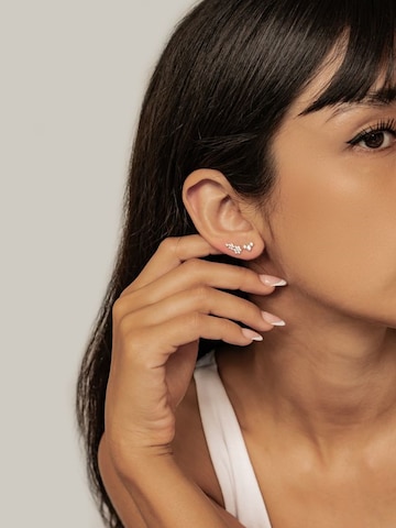 Boucles d'oreilles 'Blooming Flower' Hey Happiness en or : devant