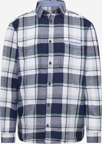 Coupe regular Chemise TOM TAILOR en bleu : devant