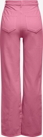 ONLY Wide leg Jeans 'Camille' in Pink