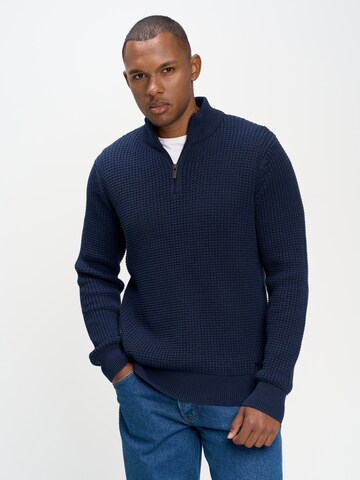 BIG STAR Sweater 'Karlis' in Blue: front