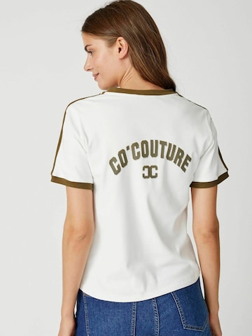 T-shirt ' EdgeCC ' co'couture en blanc