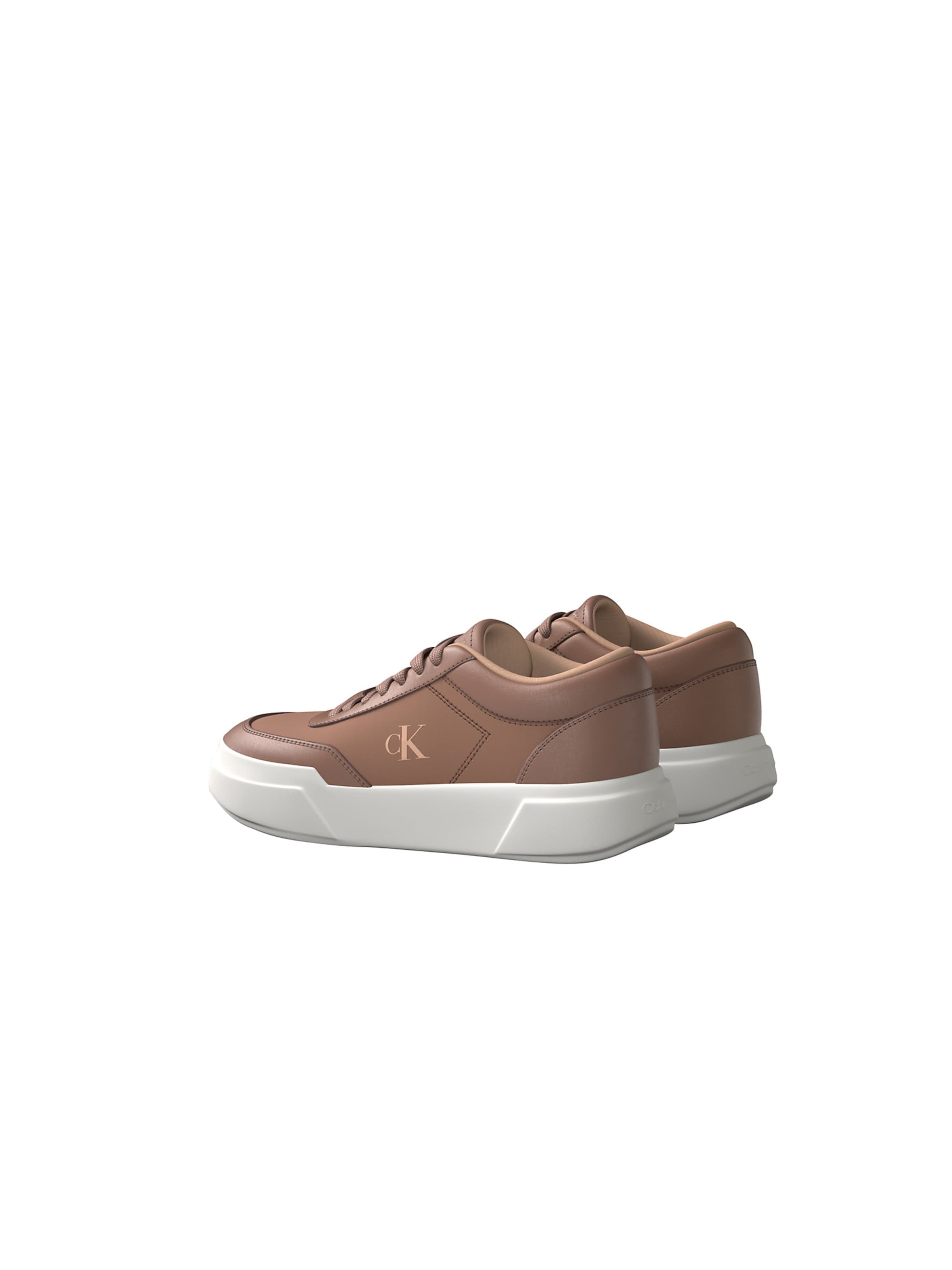Baskets basses Calvin Klein en rose : devant