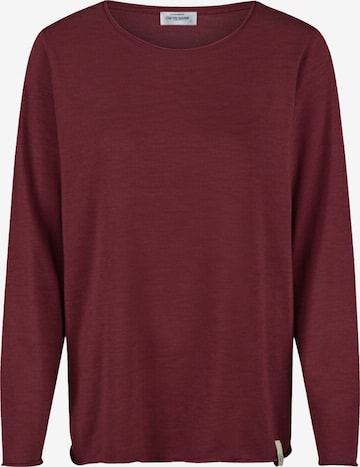 Cotton Candy Langarmshirt in Rot: Vorderseite