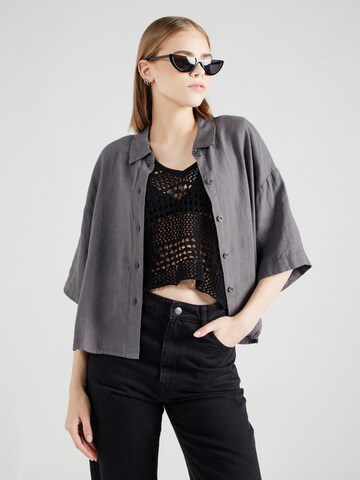 VERO MODA Blouse 'LINN' in Grijs: voorkant