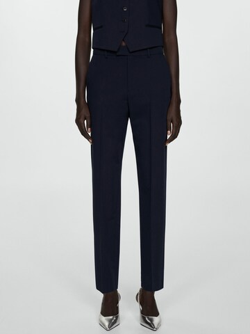 Regular Pantalon à plis 'BOREAL' MANGO en bleu : devant