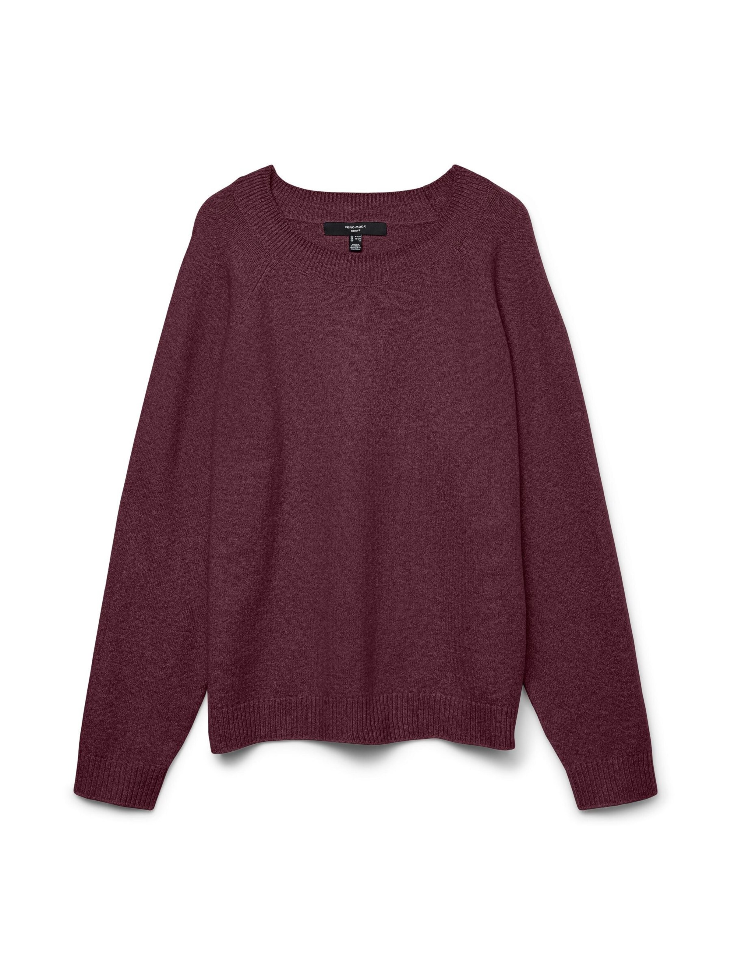 Vero Moda Curve Trui 'VMCDOFFY' in Rood: voorkant