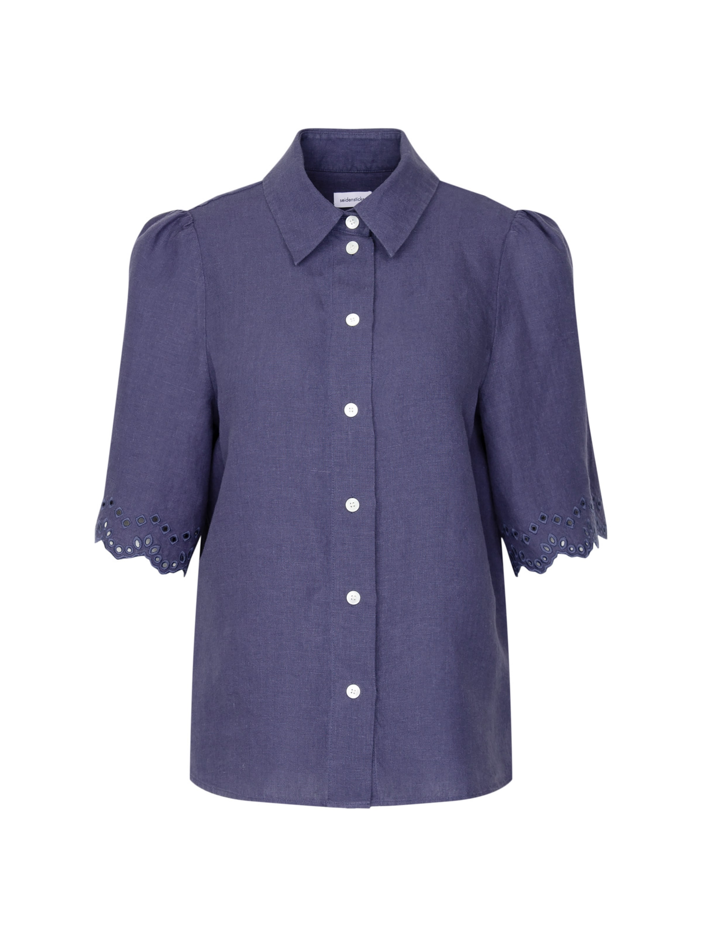 SEIDENSTICKER Blouse 'Uni' in Blue: front