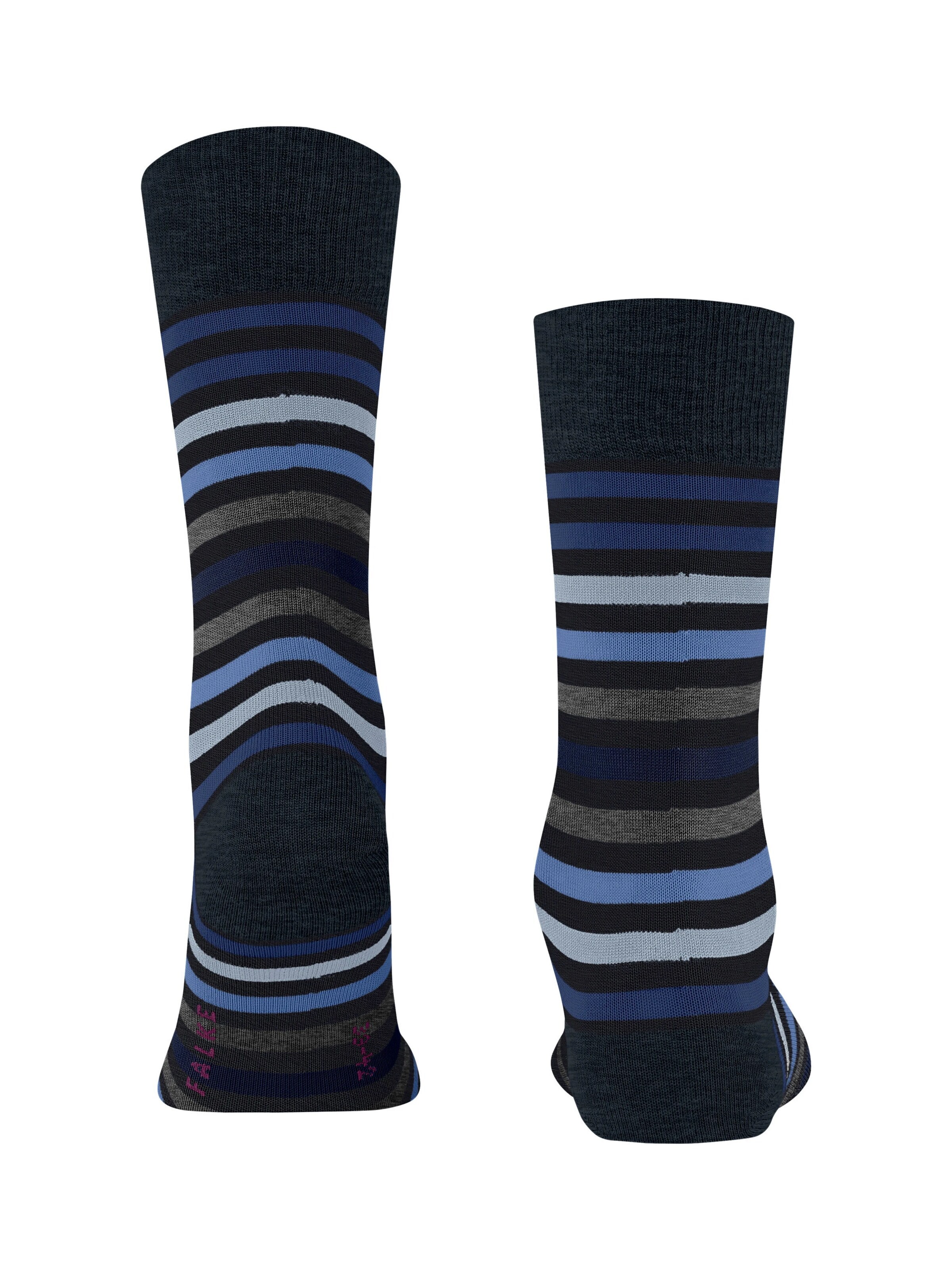 FALKE Socks 'Tinted Stripe' in Blue