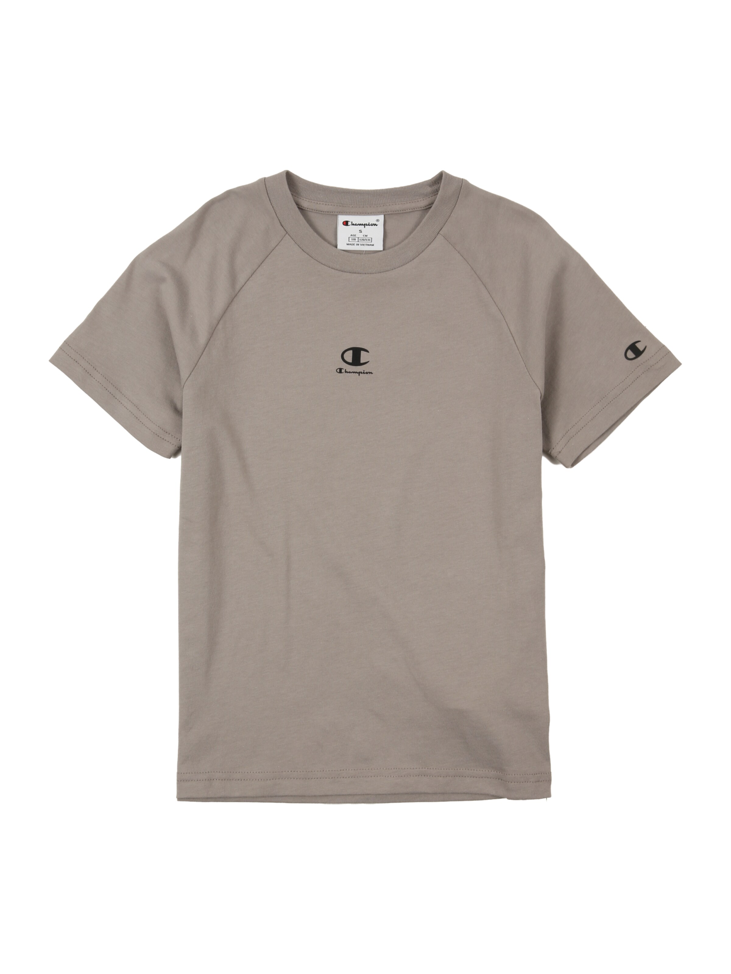 Tricou Champion Authentic Athletic Apparel pe gri taupe / negru, Vizualizare produs