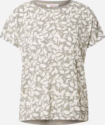 s.Oliver Shirt in de kleur Grijs / Wit, Productweergave