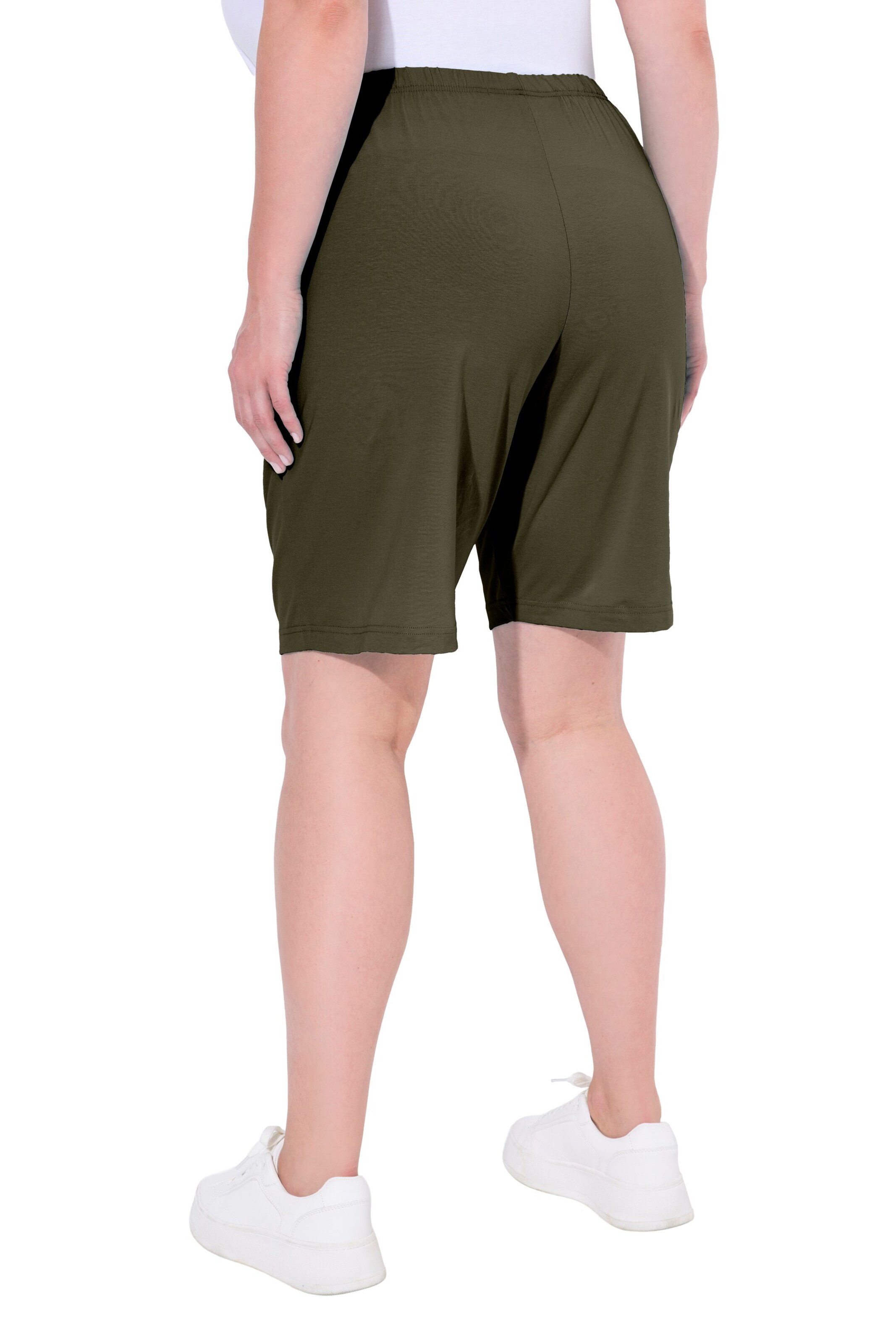 Ulla Popken Regular Hose in Grün