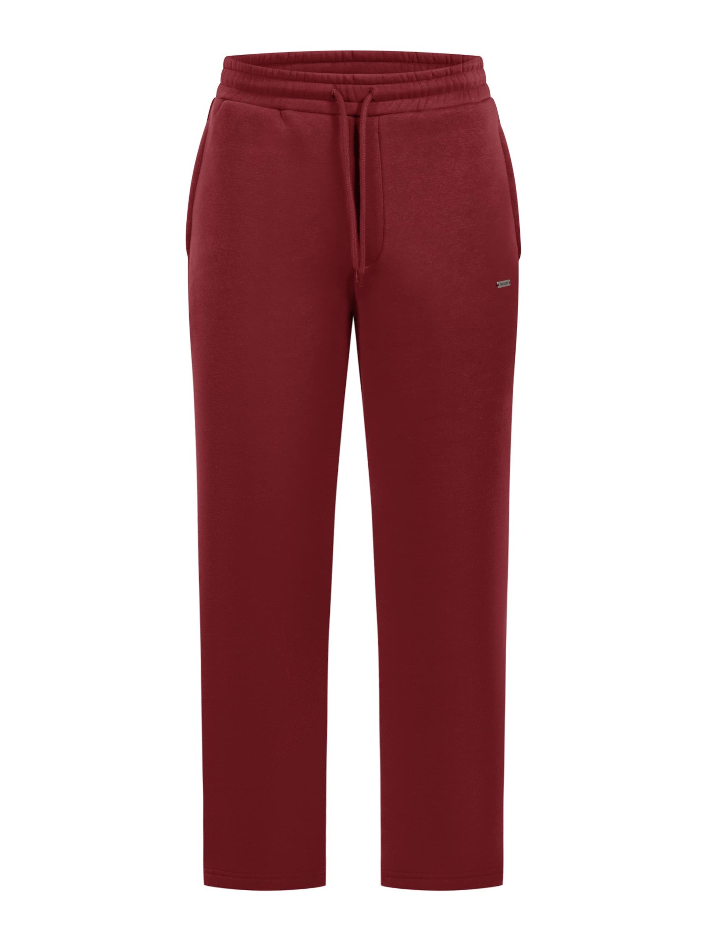 Smilodox Regular Brayan Casual Baggy Pants in Rot: Vorderseite