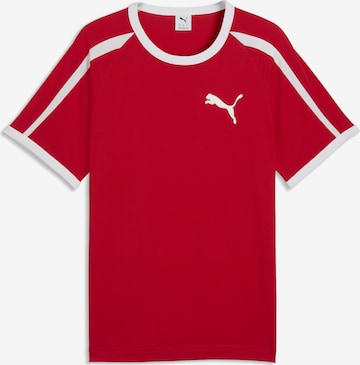 T-Shirt fonctionnel 'T7' PUMA en rouge : devant