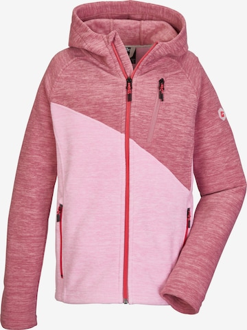 KILLTEC Athletic Fleece Jacket in Pink: front