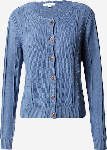 Yerse Knit Cardigan 'RAHEL' in Blue: front