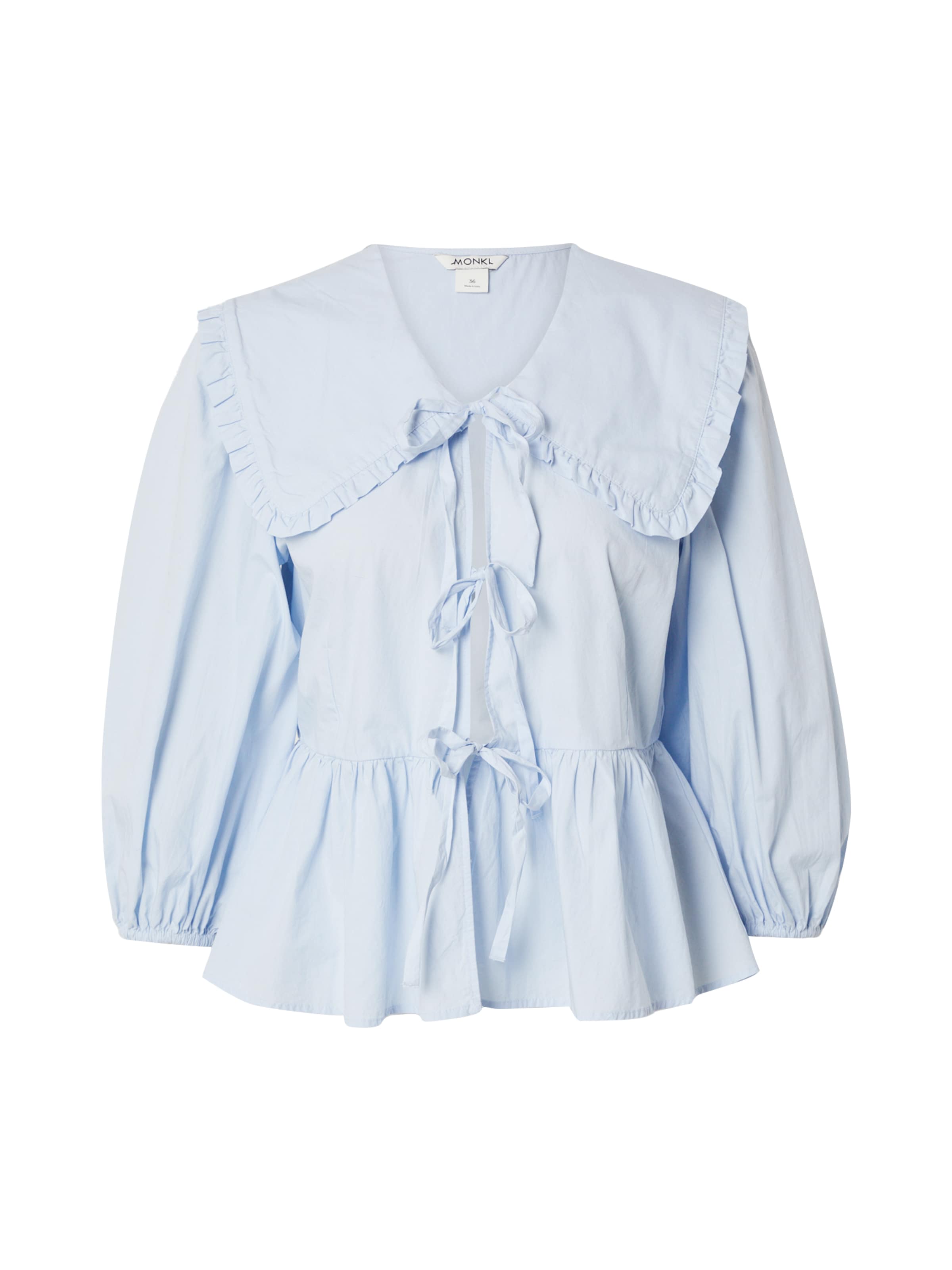 zils Monki Blūze: no priekšpuses