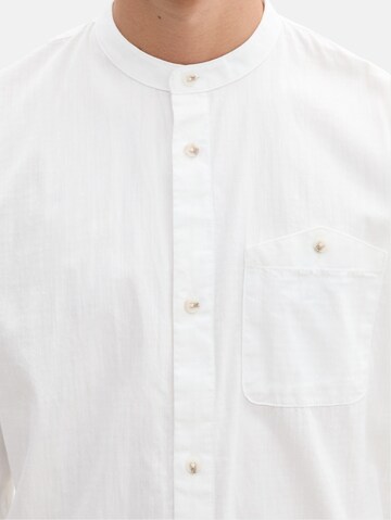 TOM TAILOR DENIM Regular fit Button Up Shirt in White