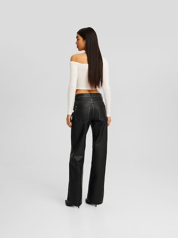 Bershka Regular Pants in Black