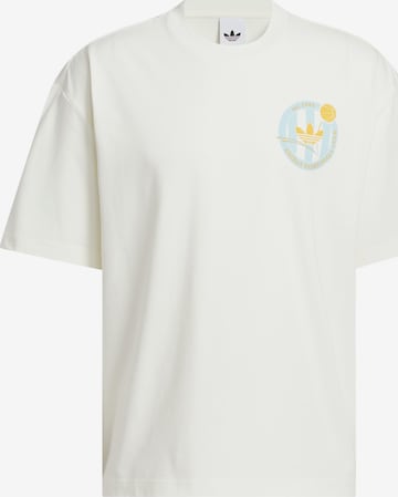 T-Shirt 'Basketball' ADIDAS ORIGINALS en blanc : devant