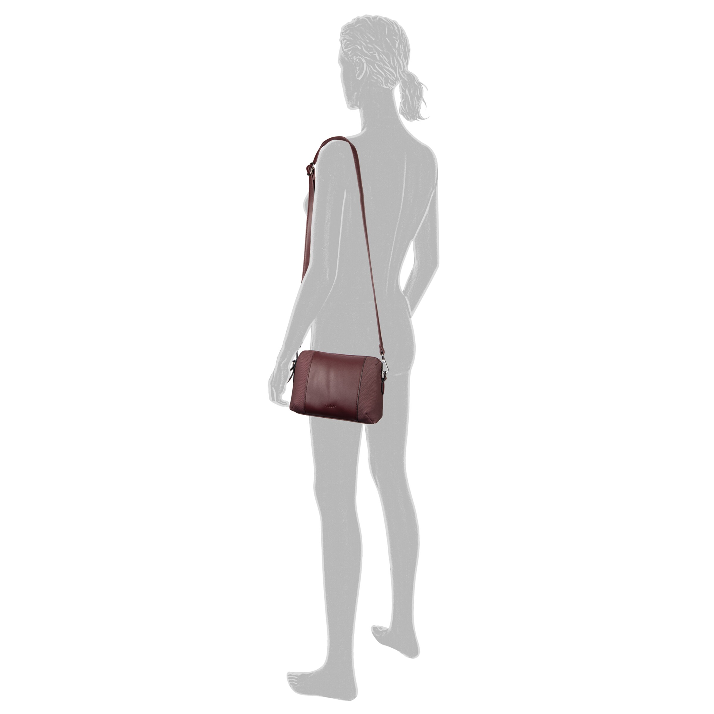 GABOR Schoudertas 'Wanda' in Rood: voorkant