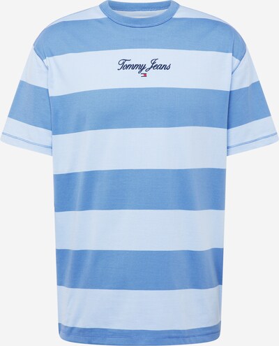 Tommy Jeans T-Shirt en bleu marine / gentiane / bleu clair / noir, Vue avec produit