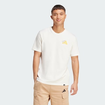 Maglia funzionale 'Food Grilled Cheese' di ADIDAS SPORTSWEAR in bianco