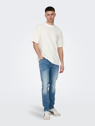 Only & Sons T-Shirt 'MILO' in Weiß