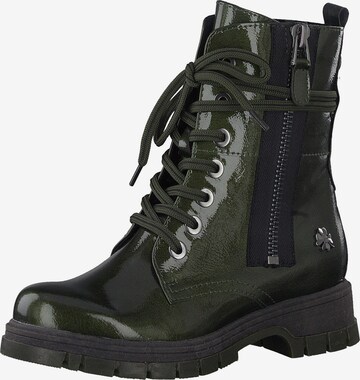 MARCO TOZZI by GUIDO MARIA KRETSCHMER Lace-Up Ankle Boots in Green: front