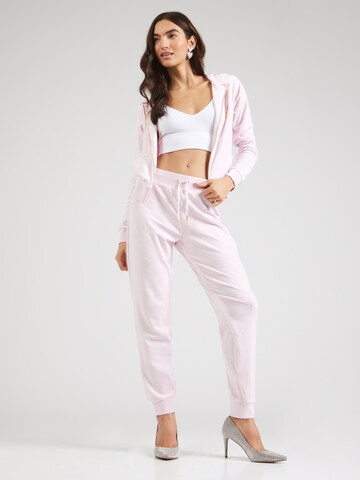Juicy Couture Tapered Housut 'Pipa' värissä vaaleanpunainen