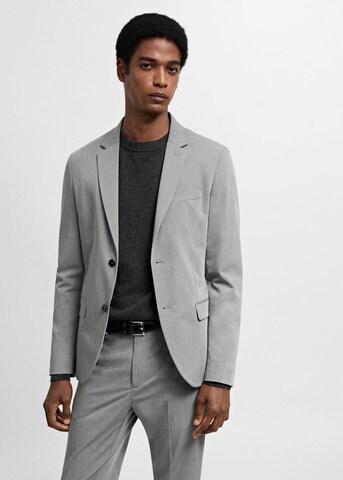 MANGO MAN Slim Fit Sakko 'Paulo' in Grau: Vorderseite