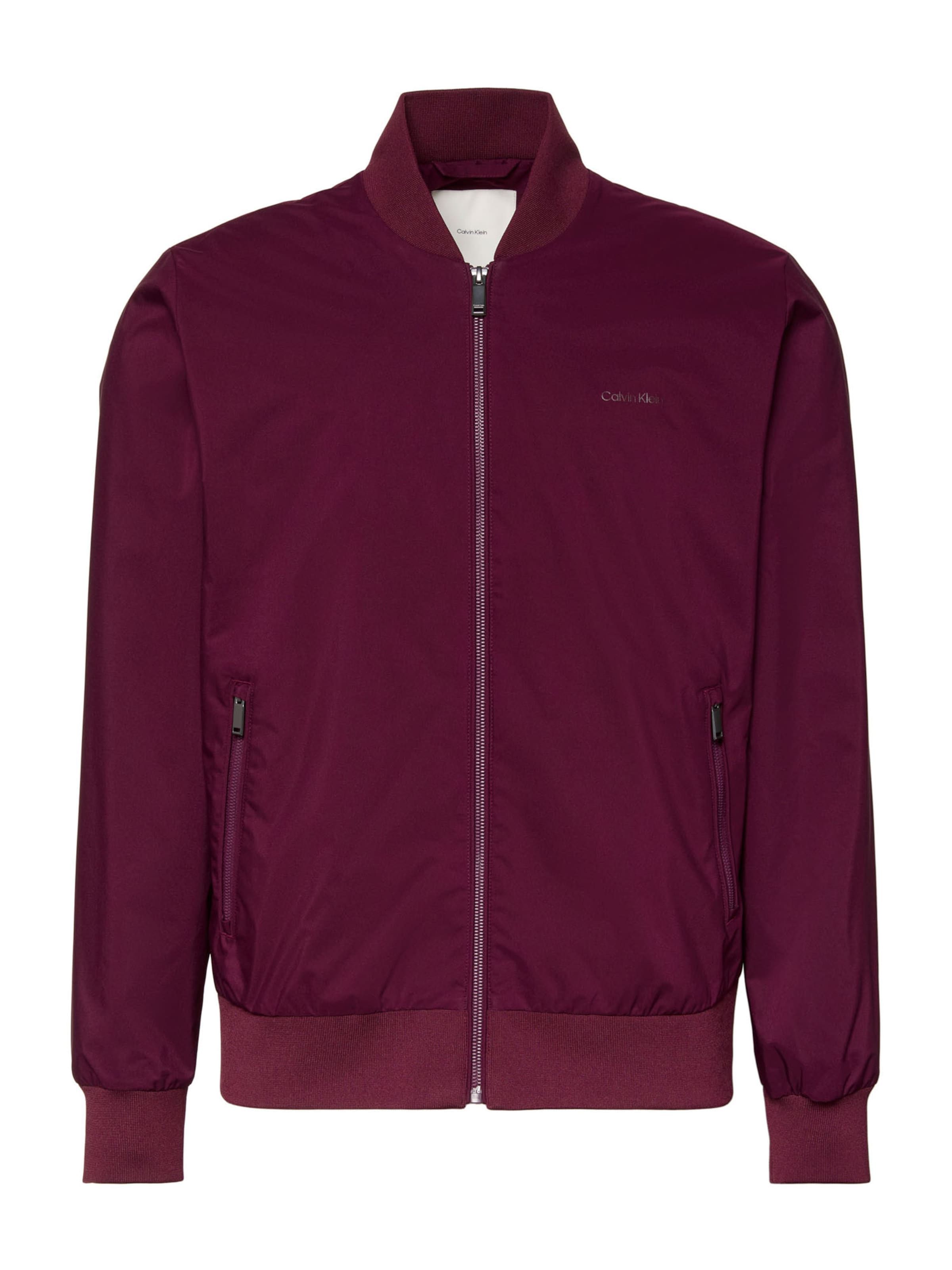 Calvin Klein Φθινοπωρινό και ανοιξιάτικο μπουφάν 'MATTE' σε λιλά: μπροστά