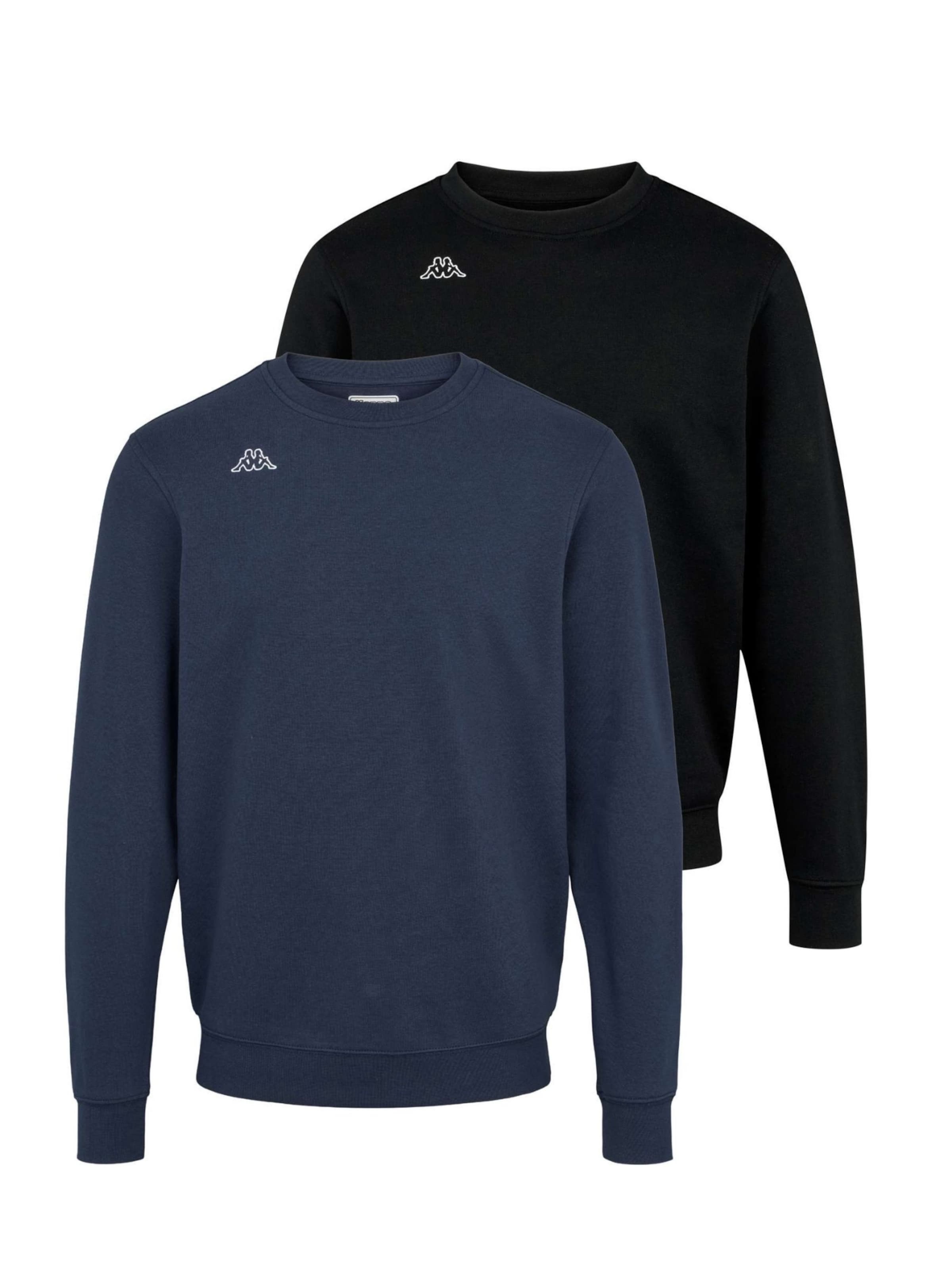 Pull-over ' Logo Trullo ' KAPPA en noir : devant