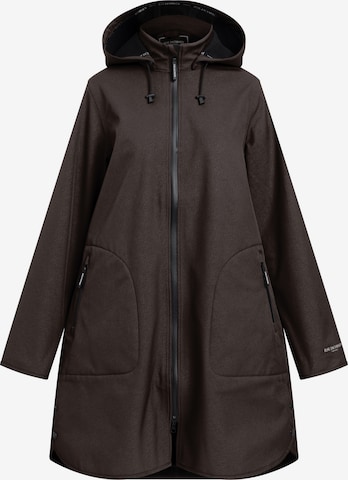 Manteau fonctionnel 'RAIN128' ILSE JACOBSEN en marron : devant