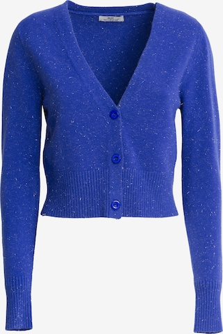 Influencer Strickjacke in Blau: Vorderseite