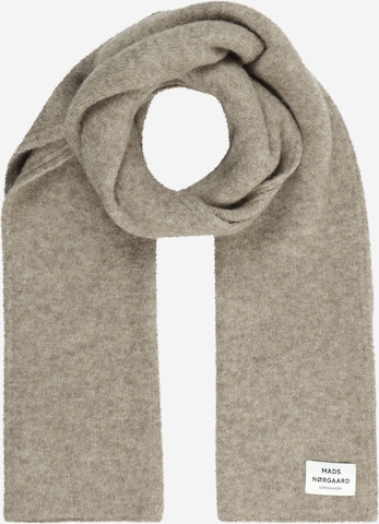 MADS NORGAARD COPENHAGEN Scarf 'Tosca Alona' in Brown: front