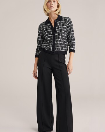 WE Fashion Regular Broek in Zwart