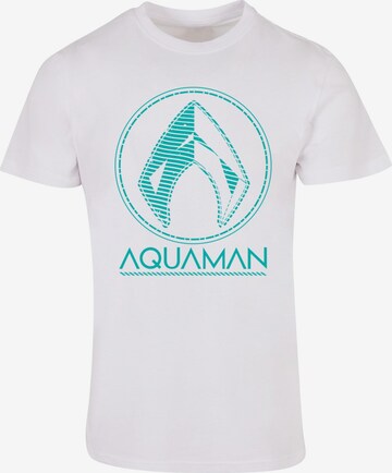 Maglietta 'Aquaman' di ABSOLUTE CULT in bianco: frontale