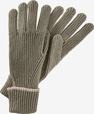 CAMEL ACTIVE Full Finger Gloves in Green: front