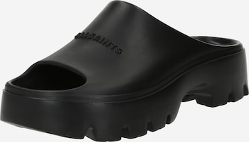 AllSaints - Sapato aberto em preto: frente