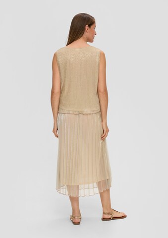 s.Oliver BLACK LABEL Top w kolorze beżowy