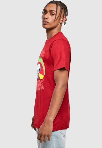 Merchcode Shirt 'Peanuts - Sweet thing' in Red