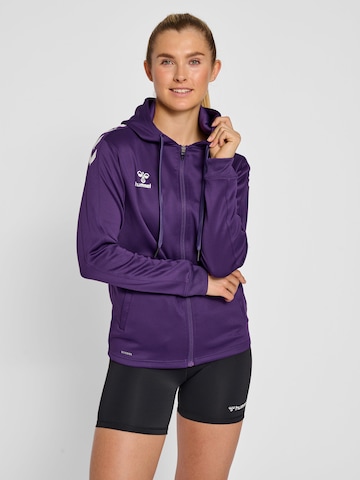 Hummel Sportsweatjacke in Lila: predná strana