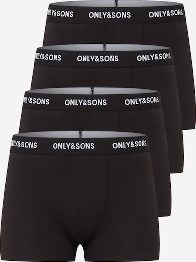 Only & Sons Calzoncillo boxer 'Fitz' en negro / offwhite, Vista del producto