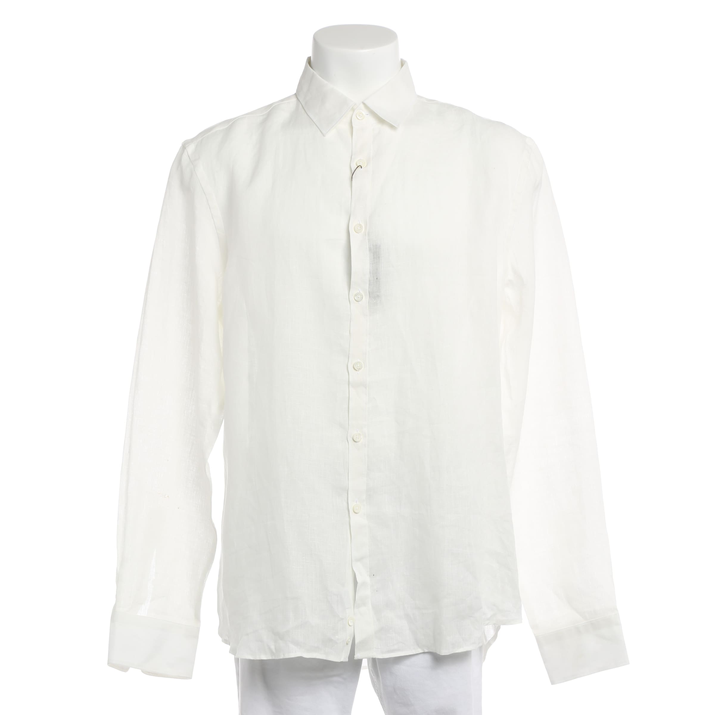 Canali Button Up Shirt in XL in White, Item view