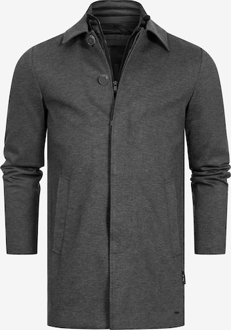 INDICODE JEANS Tussenjas 'Benyome' in Grijs: voorkant