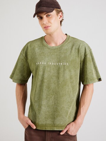 ALPHA INDUSTRIES Shirt in Green: front