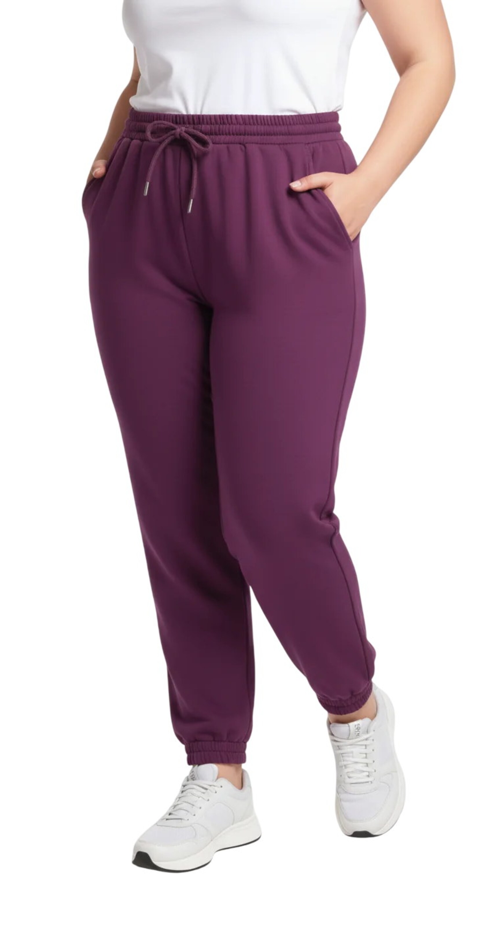 Shape Of You Tapered Hose in Lila: Vorderseite